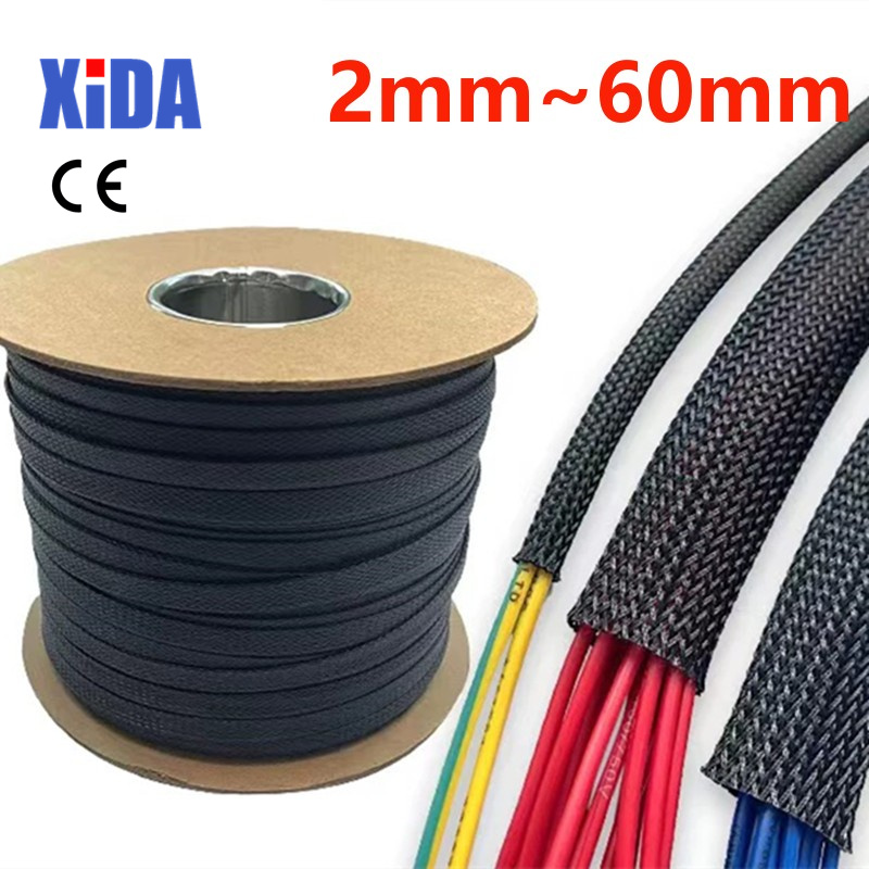 Cable Sleeve Braided - 5/10M czarna izolowana koszulka w oplocie