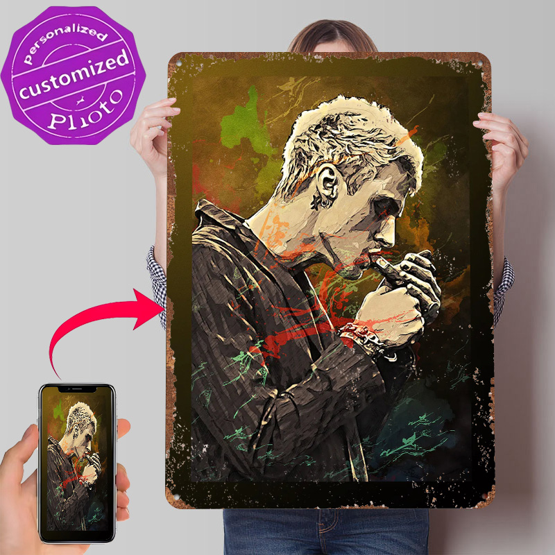 Gaming Accessories Europe - Plakat Metalowy Machine Gun Kelly, Personalizowana