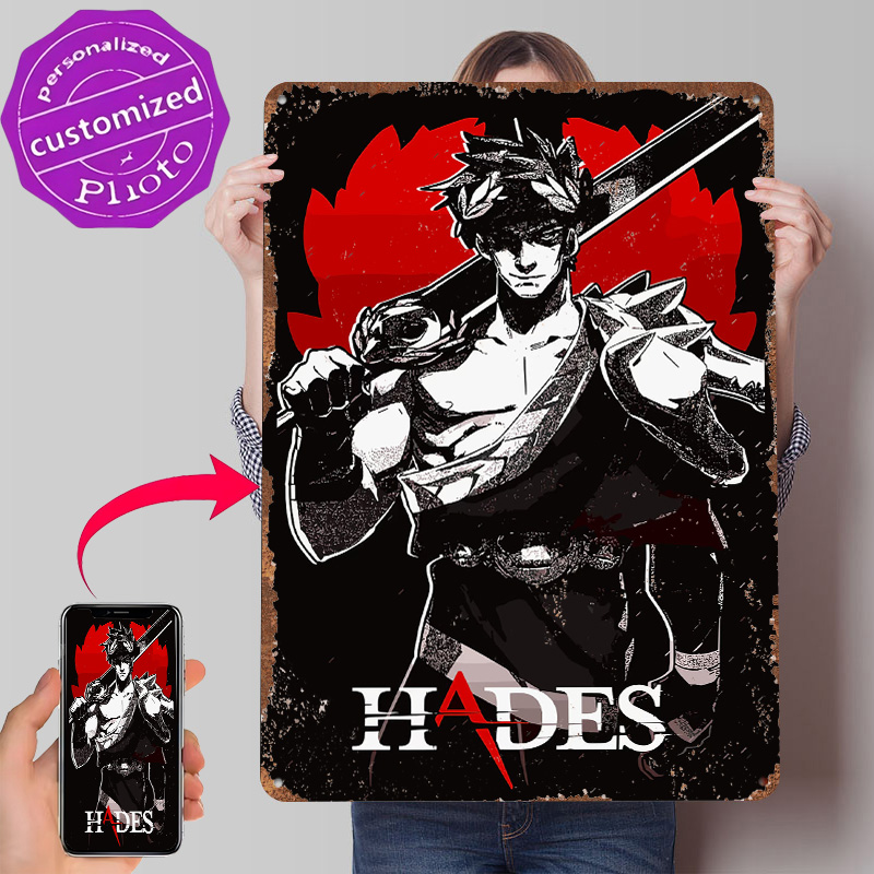 Gaming Accessories Europe - Metalowy plakat z motywem Hadesa, personalizowana