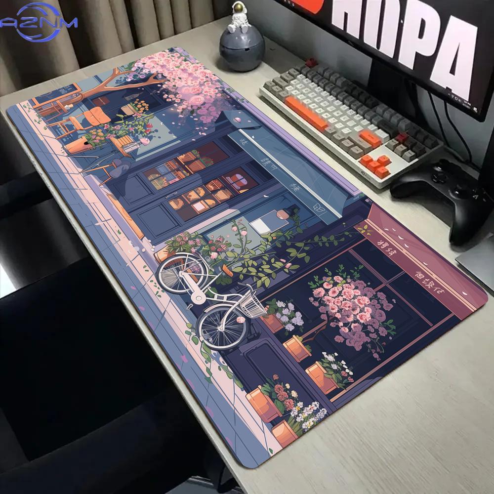 Gaming Accessories Shop - Romantyczna Cukiernia Duża Podkładka Pod Mysz