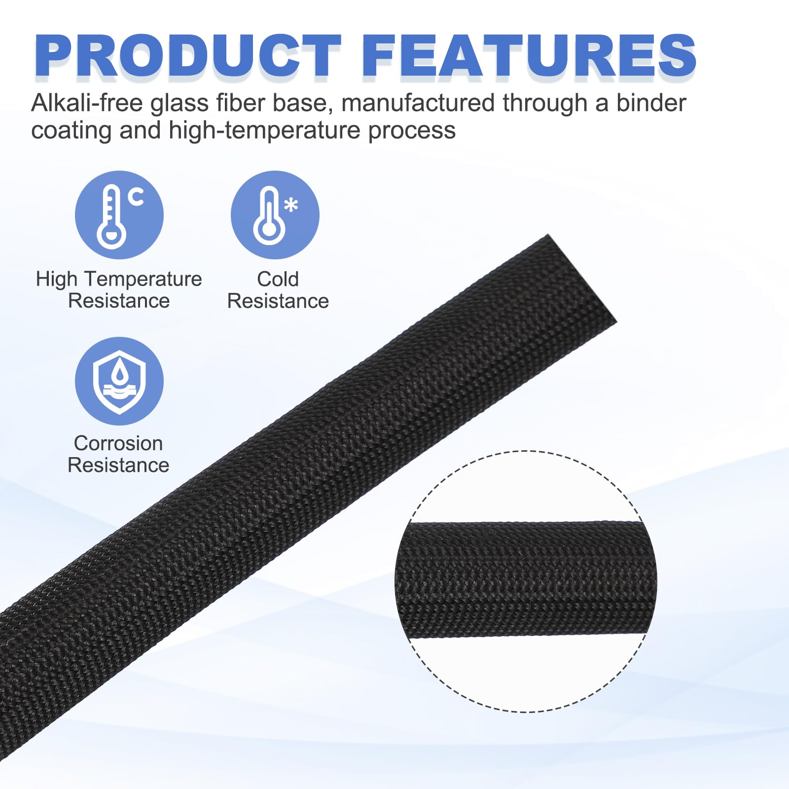 600 ° C Wysokotemperaturowa Os – Cable Sleeve Braided recenzja i cena